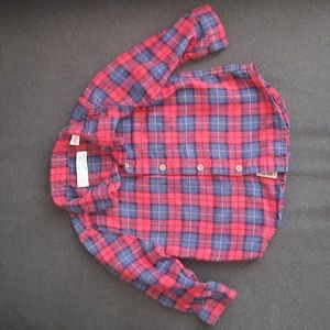 Zara Baby Button Down Collared Plaid Shirt